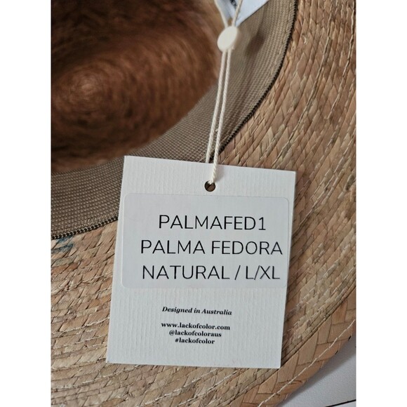 New Lack of Color Palma fedora hat Australia palm natural L XL main image 6